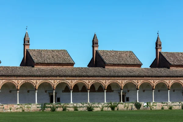 Gran Chiostro del Monastero della Certosa di Pavia — Foto Stock