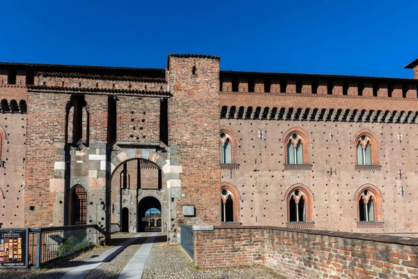 Visconti kasteel van Pavia — Stockfoto