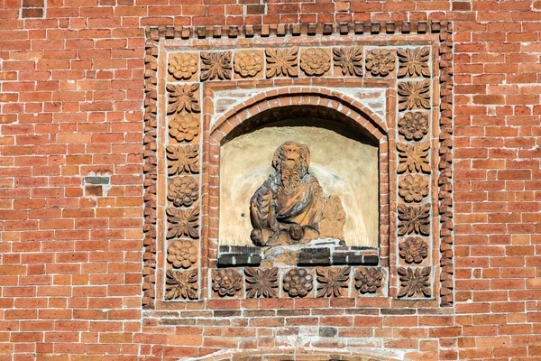 A Santa Maria del Carmine templom Pavia fali dekoráció — Stock Fotó