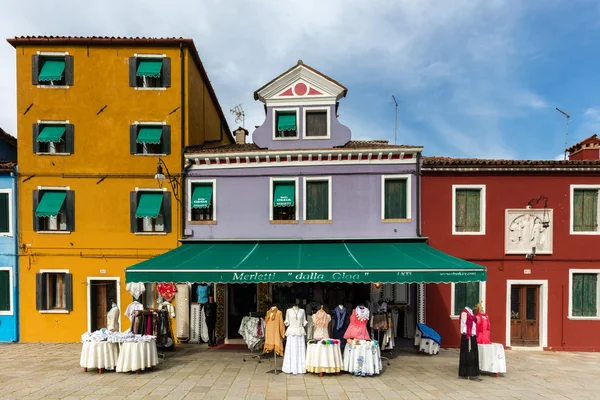 Венецианский остров Бурано — стоковое фото
