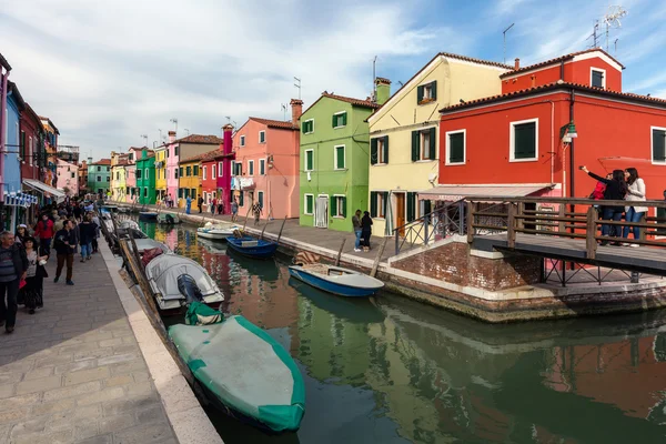 Isla veneciana de Burano — Foto de Stock