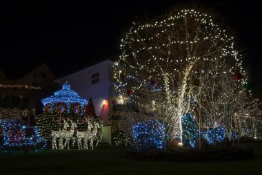 Noel süslemeleri Dyker Heights, Ny, Brooklyn,