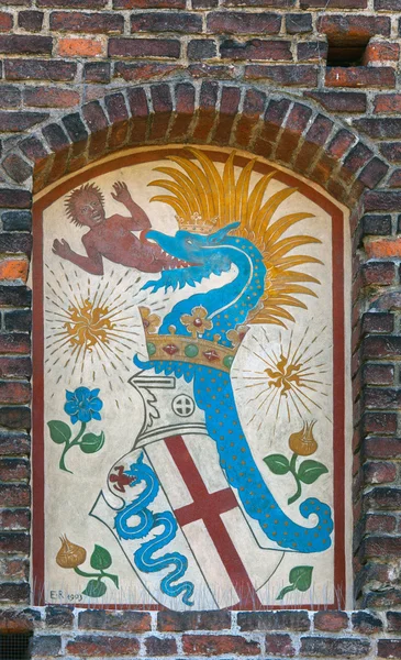 Coat of arms of the Visconti — Stock Photo, Image