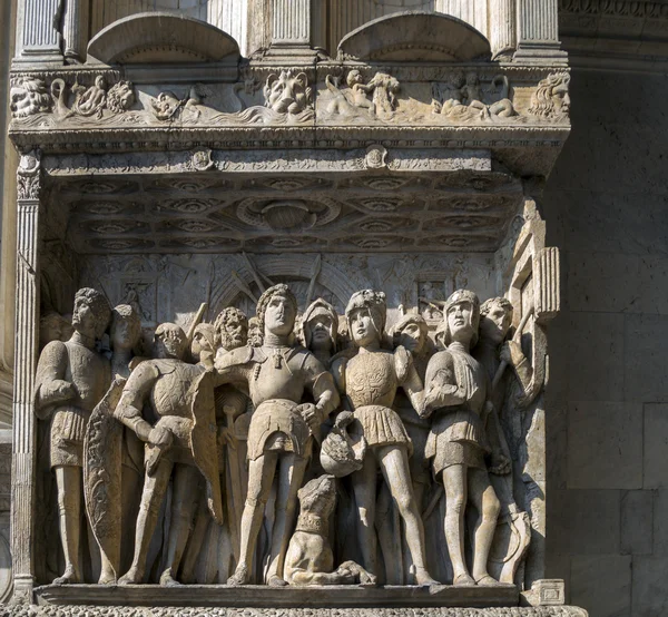 Decorations of Castel Nuovo in Naples, Italy — Stock Fotó