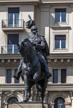 Statue of Viktor Emmanuel II in Naples, Itlay