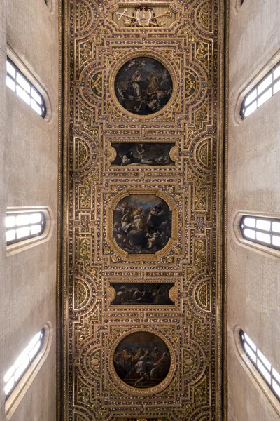 Ceiling of San Pietro a Majella in Naples, Italy — Stockfoto