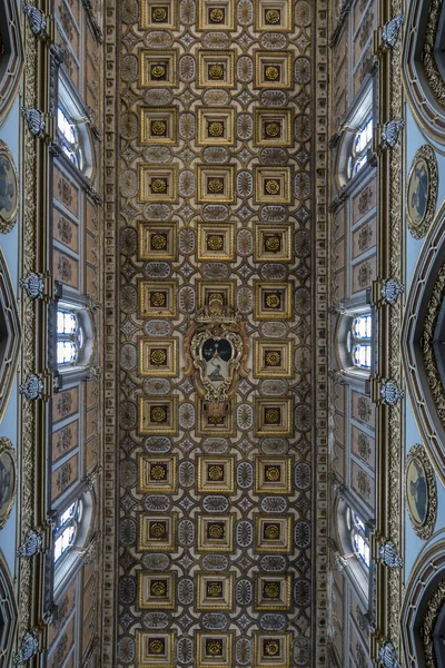 Ceiling of the San Domenico Maggiore in Naples, Italy — Stock Photo, Image