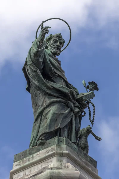 Statua di San Domenico a Napoli — Foto Stock