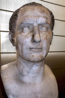 Bust of Caesar in the Naples National Archaeological Museum