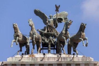 Quadriga of the Palace of Justice, Rome, Italy clipart