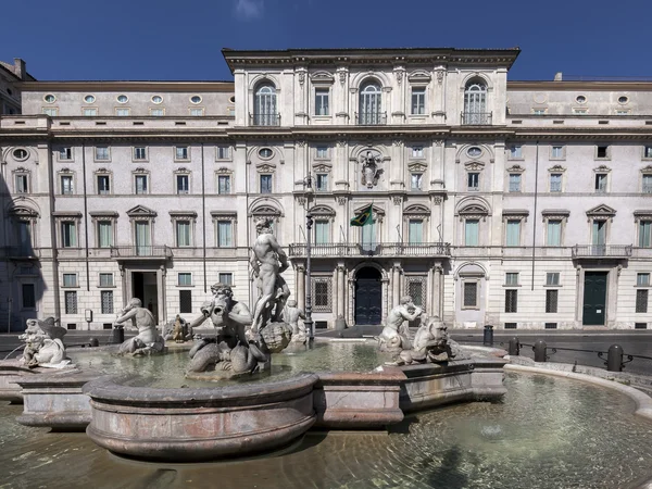 Fontana del Moro, Piazza Navona, Rzym, Włochy — Zdjęcie stockowe