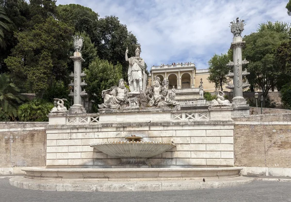 Brunnen "rom" zwischen dem Tiber und dem Anien" — Stockfoto