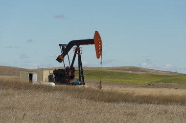 Bir petrol kuyusu Kuzey Dakota'daki