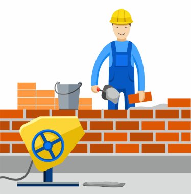 Çimento, Builder, Meslek, binaların inşaatı.