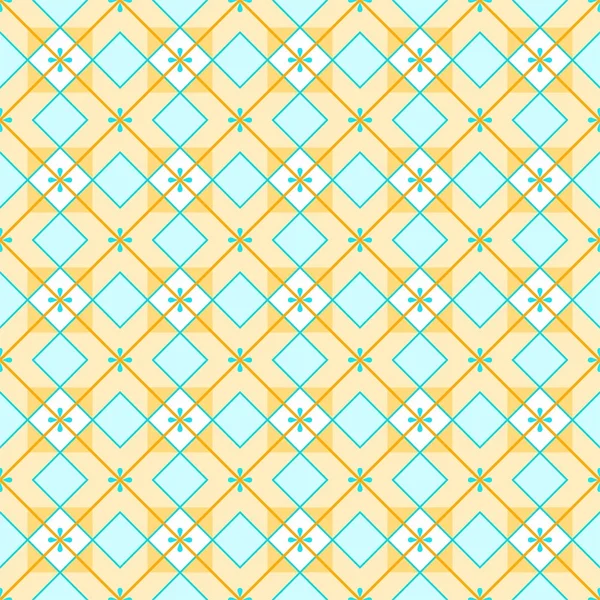 Geometrischer Hintergrund aus Quadraten, nahtlos, gelb. — Stockvektor