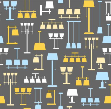 Tavan lambaları, tablo, kat, arka plan, kesintisiz, gri, renkli. 