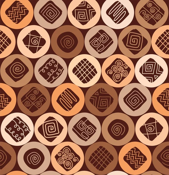 Cookies de chocolate chip, padrão sem costura, cor, vetor plana . —  Vetores de Stock