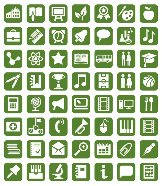 Icons education — Stock Vector