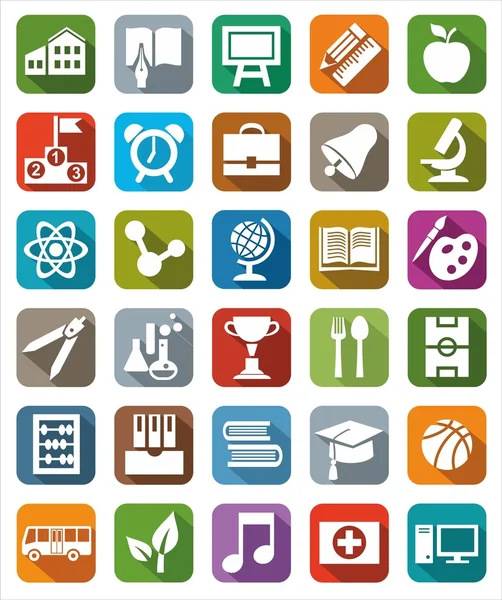 Simgeler renkli eğitim.