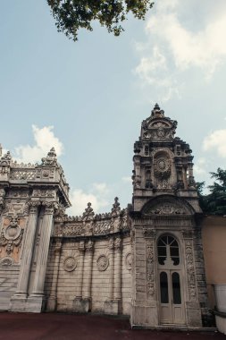 Entrance and gate of Dolmabahce palace, Istanbul, Turkey  clipart