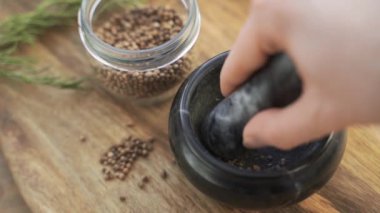 Baharatlar Havan ve Pestle ile Eziliyor