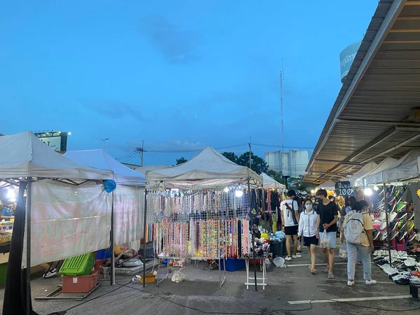 Chiangmai Thailand August 2021 Street Food Vendors Thailand Selling Clothing — Stock Photo, Image