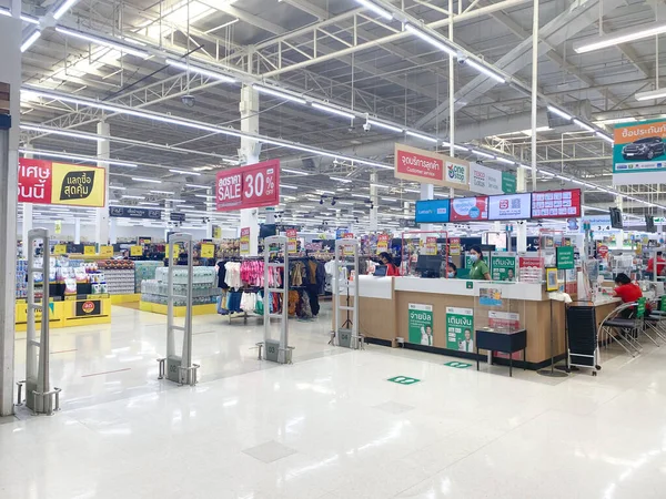 Tesco Lotus Chiangmai Thailand Februari 2021 Warenhuis Betaling Gateway Betalen — Stockfoto