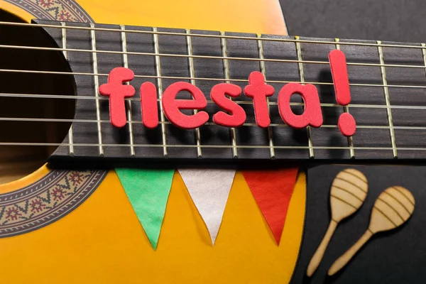 Fiesta Classic Gitarr Cinco Mayo Tema — Stockfoto