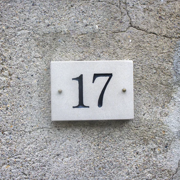 House number 17 — Stock Photo, Image