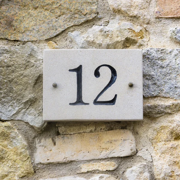 House number 12 — Stock Photo, Image