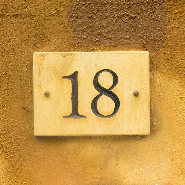 Casa número 18 — Foto de Stock