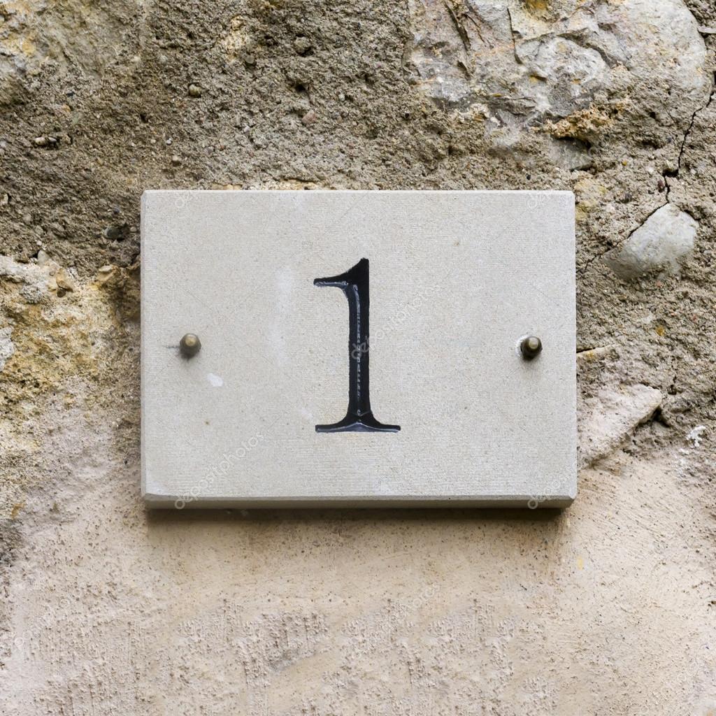 House number 1 Stock Photo by ©papparaffie 105018182