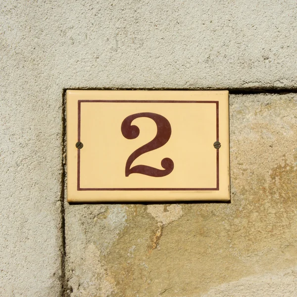 House number 2 — Stock Photo, Image