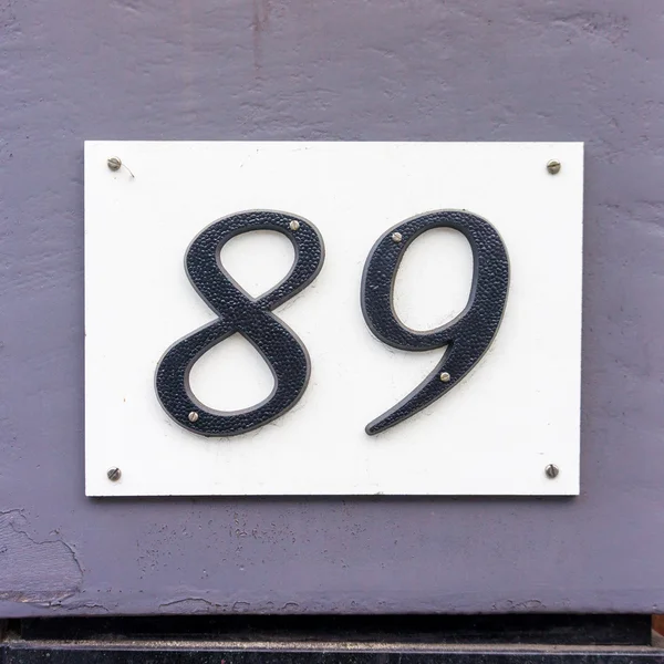 Numer domu 89 — Zdjęcie stockowe
