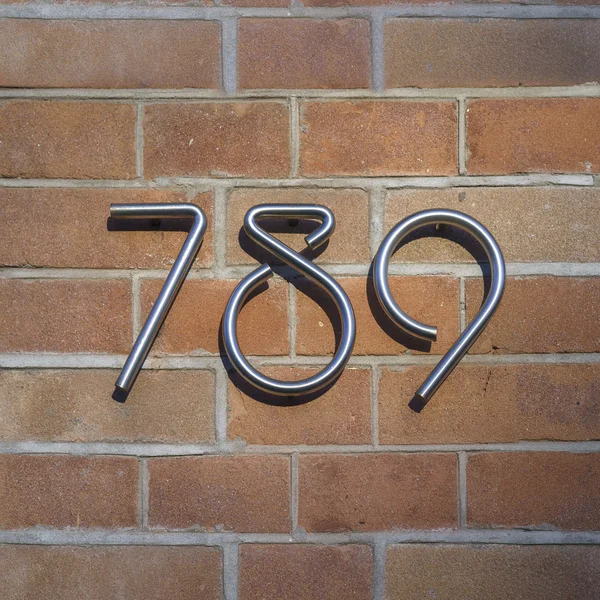 Numer domu 789 — Zdjęcie stockowe