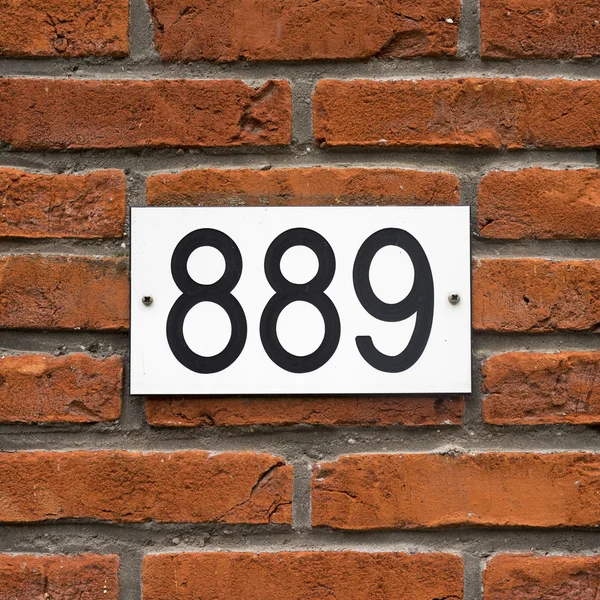 Huisnummer 889 — Stockfoto