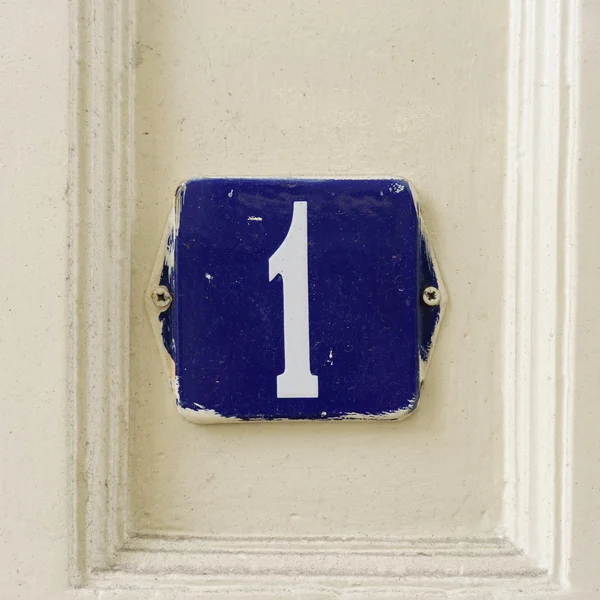 House number  1 — Stock Photo, Image