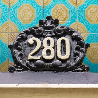House number 280 clipart