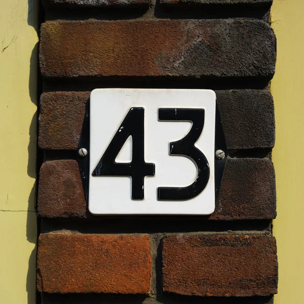 Дом номер 43 — стоковое фото