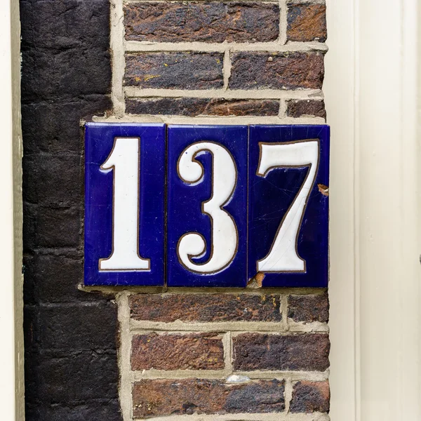House number 137 — Stock Photo, Image