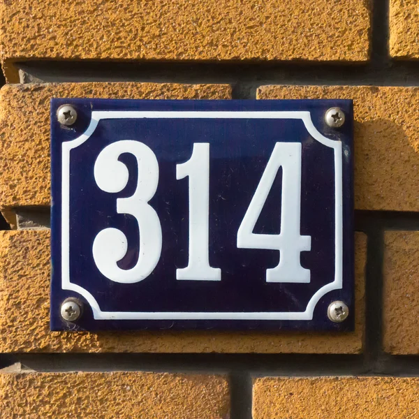 House number 314 — Stock Photo, Image