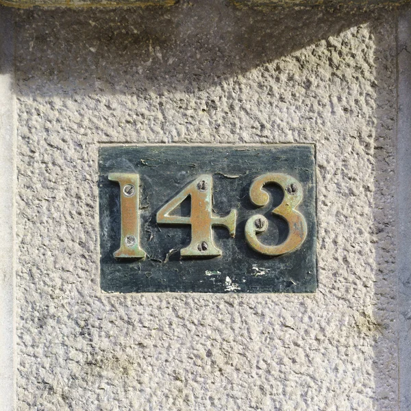 집 번호 143 — 스톡 사진