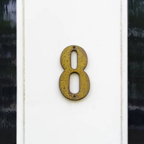 House number 8 — Stock Photo, Image