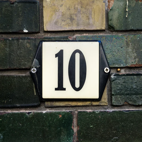 Husnummer 10 — Stockfoto