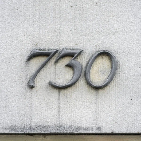 Hausnummer 730 — Stockfoto