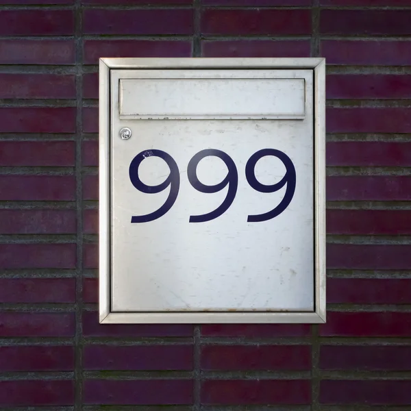 집 번호 999 — 스톡 사진