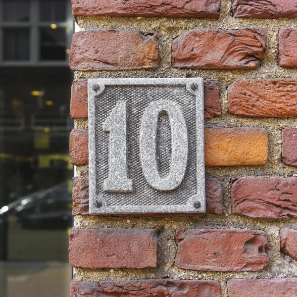 Casa número 10 — Fotografia de Stock