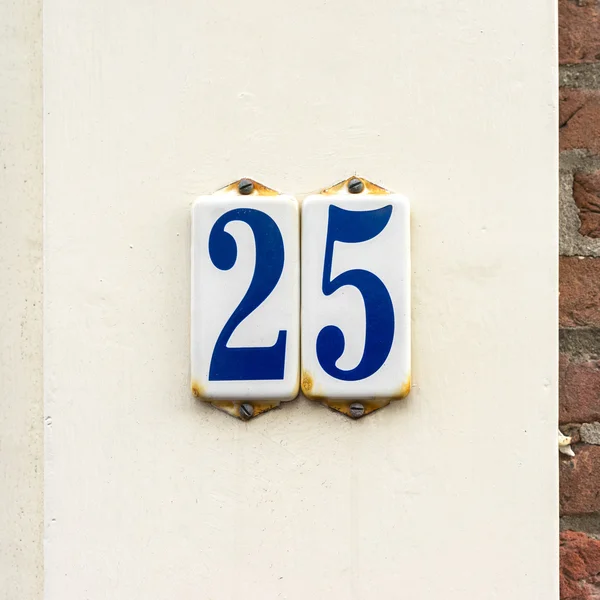 House number 25 — Stock Photo, Image