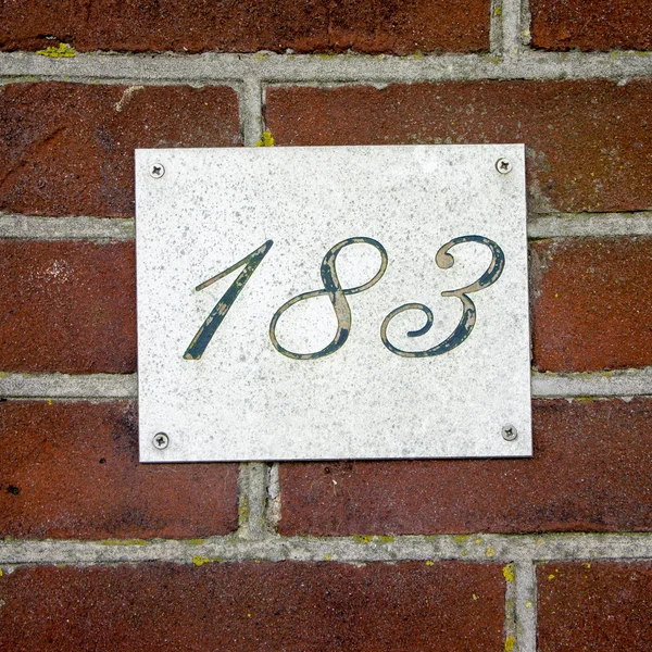 House number 183 — Stock Photo, Image