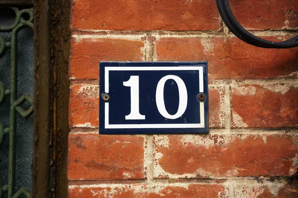 Casa número 10 — Foto de Stock